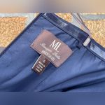 ml monique lhuillier strapless dress size 6 Blue Photo 11