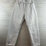 Princess Polly White Straight Leg Button Fly Jeans Size 10 Photo 0