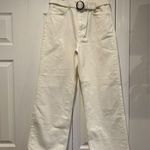 Reformation  Wilder Belted High Rise Wide Leg Cropped Jeans Photo 2