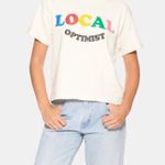 Madhappy  LOCAL OPTIMIST GRAPHIC RELAXED FIT OVERSIZED SHORT SLEEVE TEE SHIRT XS Photo 0