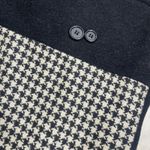 Evan Picone VTG sz 14 Long Black Double Breasted Wool Womens Full Length Coat Photo 5