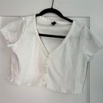 H&M Cropped Button Down Shirt Photo 1