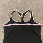 Victoria's Secret  Black Swim/Workout Tank with Cream Accents | Size XL Photo 6