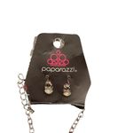 Paparazzi  Vintage-Inspired Filigree Pendant Necklace with Green Stone‎ R-69 Photo 2