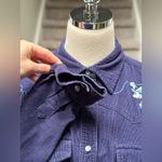 Vintage 90s Mickey Mouse Unlimited Corduroy Embroidered Western Shirt Cowgirl Blue Size M Photo 5