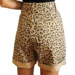Free People NWT Printed Dogtown High Waist Shorts Cheetah Black Tan Size 29 NEW Photo 9