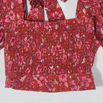 Band of Gypsies Band of the Free Red and Pink Floral Boho Crop Top Size Small NWT Red Crop Top Photo 2