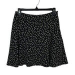 Dazy Black White Floral Mini Skirt Flowy A Line Cottagecore Aesthetic Medium Photo 0