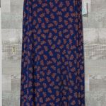 LuLaRoe Navy Blue Maxi Long Skirt Ladies 2XL NWT Photo 0