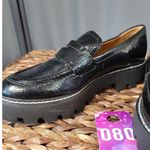 Franco Sarto Balin Women's 6.5 M Black Leather Slip-On Round Toe Penny Loafers Photo 1