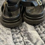 ALOHAS NICO BLACK LEATHER SANDALS Photo 2