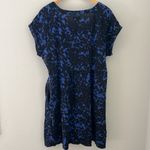Gap  Blue and Black Floral Pocket Dress | Extra Large Photo 6