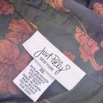 Just Polly Oriental Asian Dragon Crop Top Size XL‎ Floral Black Long Sleeve Photo 2