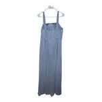 Azazie  WEISZ 2-Piece Dusty Blue A-Line Square Neckline Pleated Chiffon Dress 16 Photo 5