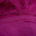 Ingrid & Isabel hot pink boat neck pointelle long sleeve sheath dress, size s Photo 10