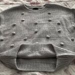 Lumière Lumiere Light Gray Popcorn Crewneck Long Sleeve Sweater, size L Photo 8