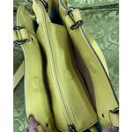 The Sak  Tassel Pebbled Leather Crossbody Bag Yellow Adjustable Strap Photo 5