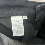 Rag and Bone  Nina High Rise Black Straight Leg Snake Foil Cigarette Jeans Size 25 Photo 10