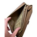 Coach  Multifunction Wallet Large Brown Leather C Print Monogram Removable Insert Photo 13