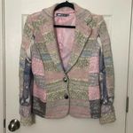 Lulu H Paris Kint Pastel Cardigan. Size Medium Purple Photo 0