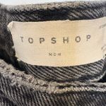 Topshop  Washed Black Ripped Denim Shorts – Grunge Mom Fit US 8 Photo 4