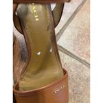 Coach leather ankle strap open toe heel size 7 Photo 2