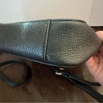 Michael Kors ‎ Black Pebbled Leather Crossbody Bag - Gold-Tone Hardware Photo 6