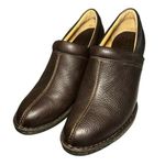 Born Women’s Kinney Leather Slip On Clogs Chocolate Brown Size 8 Photo 0