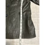 Harold's Leather Blazer Women's Size 8 Chocolate Brown Soft Jacket Photo 4