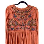 Umgee Embroidered Bell Sleeve Boho Bliss Dress M Orange Festival Cottagecore Size M Photo 10