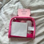 Juicy Couture 3 silicone bottle travel cosmetic clear bag NWT Photo 1