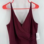 Dress the Population  Jordan Dress Size Large Burgundy NWT Bridesmaid Formal Gown Photo 12