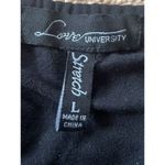 LOVE UNIVERSITY Black Long Sleeve Laceups Stretch Body Size L Size L Photo 1