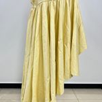 Farm Rio NWOT  Cotton Asymmetric Irregular Pleated Midi Dress Sz M Hollowed Waist Photo 6