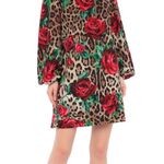 Dolce & Gabbana Floral Leopard Print Dress Photo 0