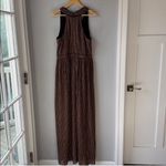 AQUA  XL Striped Metallic Maxi Dress Gown Photo 6
