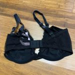 Victoria's Secret Black Velvet Lace Unlined Demi Bra Size 34DDD Underwire Sexy Photo 1