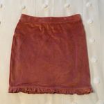 Altar'd State Velour Ruffle Mini Skirt Photo 0