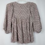 Umgee  Ballon Sleeves embroidered baby doll blouse Photo 6