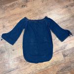 White House | Black Market  Denim Bell-Sleeve Top Photo 5