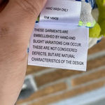 Tessora Blue Luisa Embroidered Stripe Neon Pom Pom. Dress medium Blue Photo 10