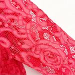 Anthropologie MOULINETTE SOEURS Lace Overlay Rust Orange Blouse, Size Medium Photo 4