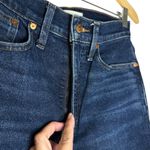 Madewell Women's The Momjean High Rise Tapered Leg Jeans Size 27 Dark Wash Denim Photo 12
