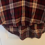 American Eagle  Outfitters AE Red Plaid Flannel Tunic Top, Size Small Photo 10