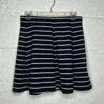 Decree Women's Black White Striped Tennis Sleeveless Top & Mini Skirt Set Large Photo 7