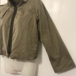 LIDA BADAY taupe lined blazer top zip up jacket women size 6 Photo 5