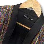 The Clothing Co. Sequin Blazer Gold/Black / Rainbow Size M Gold Size M Photo 1