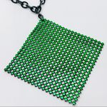 Rave Green Square E girl Punk Necklace New Photo 4
