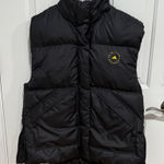 Stella McCartney  Black Puffer Vest with Yellow Accent Photo 0