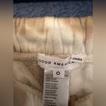 Good American Boyfriend Sweatpants Women’s Off White & Tan Size 0 Photo 10